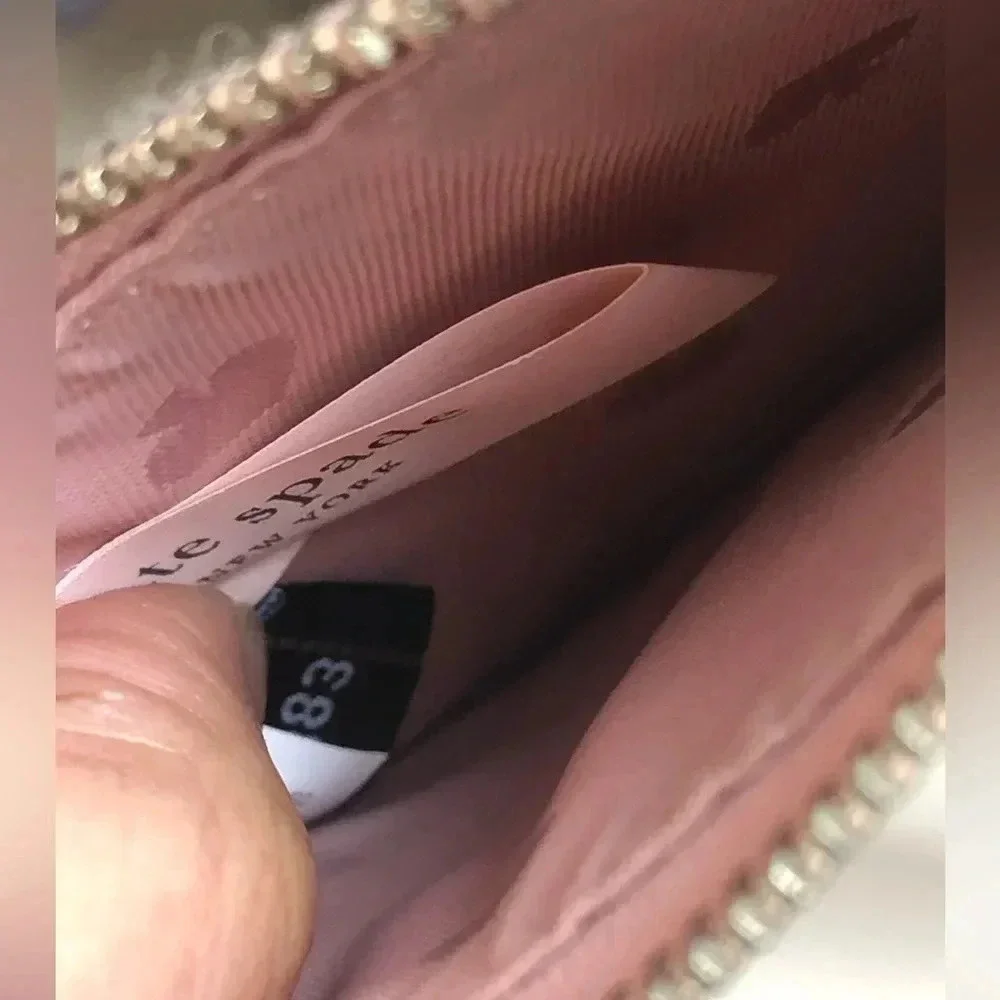 Kate Spade leather black zip wallet